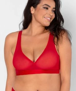 SAS Sheer Mesh Plunge Bralette | Crantastic