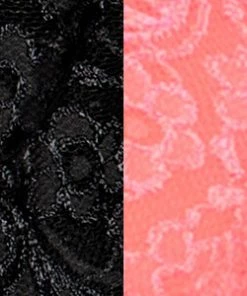 SAS Panties Signature Lace Thong Panty 2 Pack | Punchy Peach/Black Hue