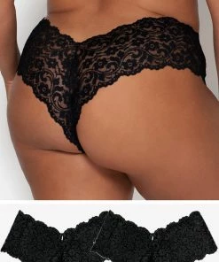 SAS Signature Lace Cheeky Panty 2 Pack | Black Hue/ Black Hue