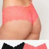 SAS Signature Lace Cheeky Panty 2 Pack | Punchy Peach/Black Hue Panties