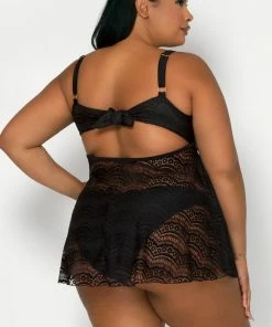 SAS Twist Bandeau Tankini Top | Black Hue 15 SAS Twist Bandeau Tankini Top | Black Hue