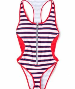 SAS Racerback One Piece Swimsuit | Americana Stripes Swimwear 8 SAS Racerback One Piece Swimsuit | Americana Stripes Swimwear