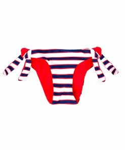 SAS Reversible Side-Tie Swim Bottom | Americana Stripes