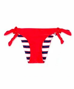 SAS Reversible Side-Tie Swim Bottom | Americana Stripes