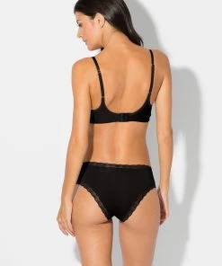 SAS Lace Trim Cheeky Panty 2 Pack | In The Buff/Black Hue Panties