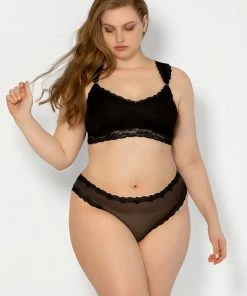 SAS Lace Trim Cheeky Panty 2 Pack | Electric Pink/Black Hue Panties