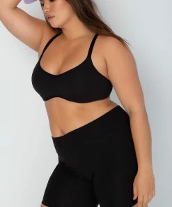 SAS Lounge & Sleepwear Comfort Cotton High-Waisted Biker Shorts | Black Hue Cotton