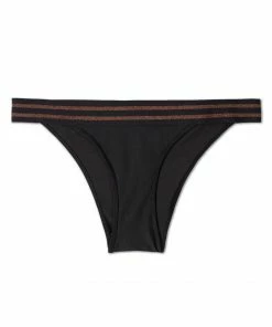 SAS Swimwear Banded Bikini Bottoms | Black Hue