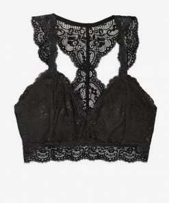 SAS Lovely Lace Racerback Bralette | Black Hue Bras