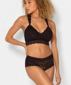 SAS Lovely Lace Racerback Bralette | Black Hue Bras
