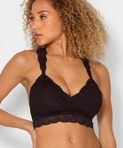 SAS Lovely Lace Racerback Bralette | Black Hue Bras
