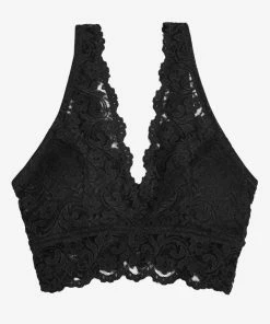 SAS Signature Lace Deep V Bralette 2 Pack | Black Hue/White Bras