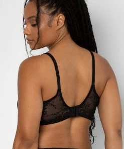 SAS Sheer Mesh Demi Underwire Bra | Black Hue W/Ballet Fever Smooth Lace Bras 9 SAS Sheer Mesh Demi Underwire Bra | Black Hue W/Ballet Fever Smooth Lace Bras
