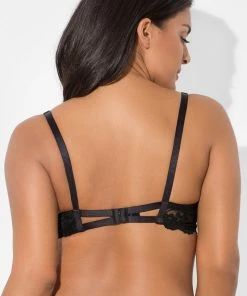 SAS Bras Signature Lace Push-Up Bra | Rich Black Lace