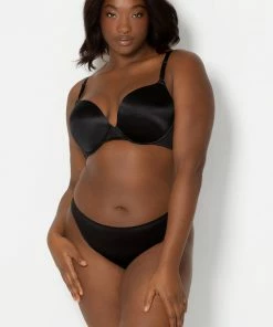 SAS Perfect Push-Up Bra | Black Hue Satin Bras