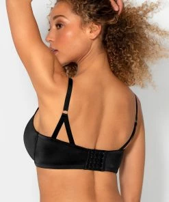 SAS Perfect Push-Up Bra | Black Hue Satin Bras
