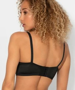 SAS Perfect Demi T-Shirt Bra | Black Hue Satin