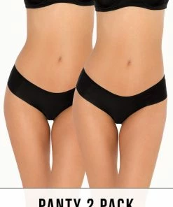 SAS No-Show Hipster Panty 2 Pack | Black Hue Panties