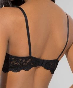 SAS Bras Add 2 Cup Sizes Push-Up Bra | Black Signature Lace