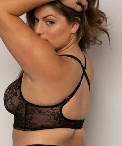 SAS Smooth Lace Longline Bralette | Black Hue Smooth Lace Bras