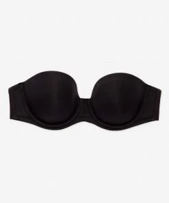 SAS Full Support Light Lined Strapless Bra | Black Hue