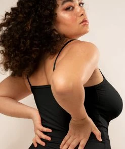 SAS Lounge & Sleepwear The Naked Foundation Cami Tank Top | Black Hue Stretch