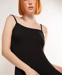 SAS Lounge & Sleepwear The Naked Foundation Cami Tank Top | Black Hue Stretch