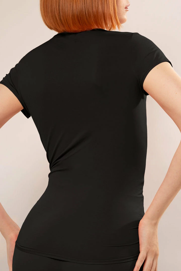 SAS Lounge & Sleepwear The Naked Foundation T-Shirt | Black Hue Stretch 4 SAS Lounge & Sleepwear The Naked Foundation T-Shirt | Black Hue Stretch