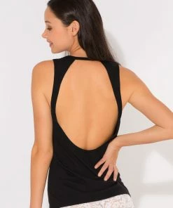 SAS Graphic Twist Back Tank Top | Black Hue Bonjour/Bonne Nuit Lounge & Sleepwear