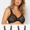 SAS Signature Lace Unlined Underwire Bra 2 Pack | Black Hue Bras