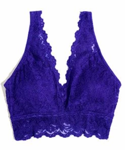 SAS Signature Lace Deep V Bralette | Indigo-Go