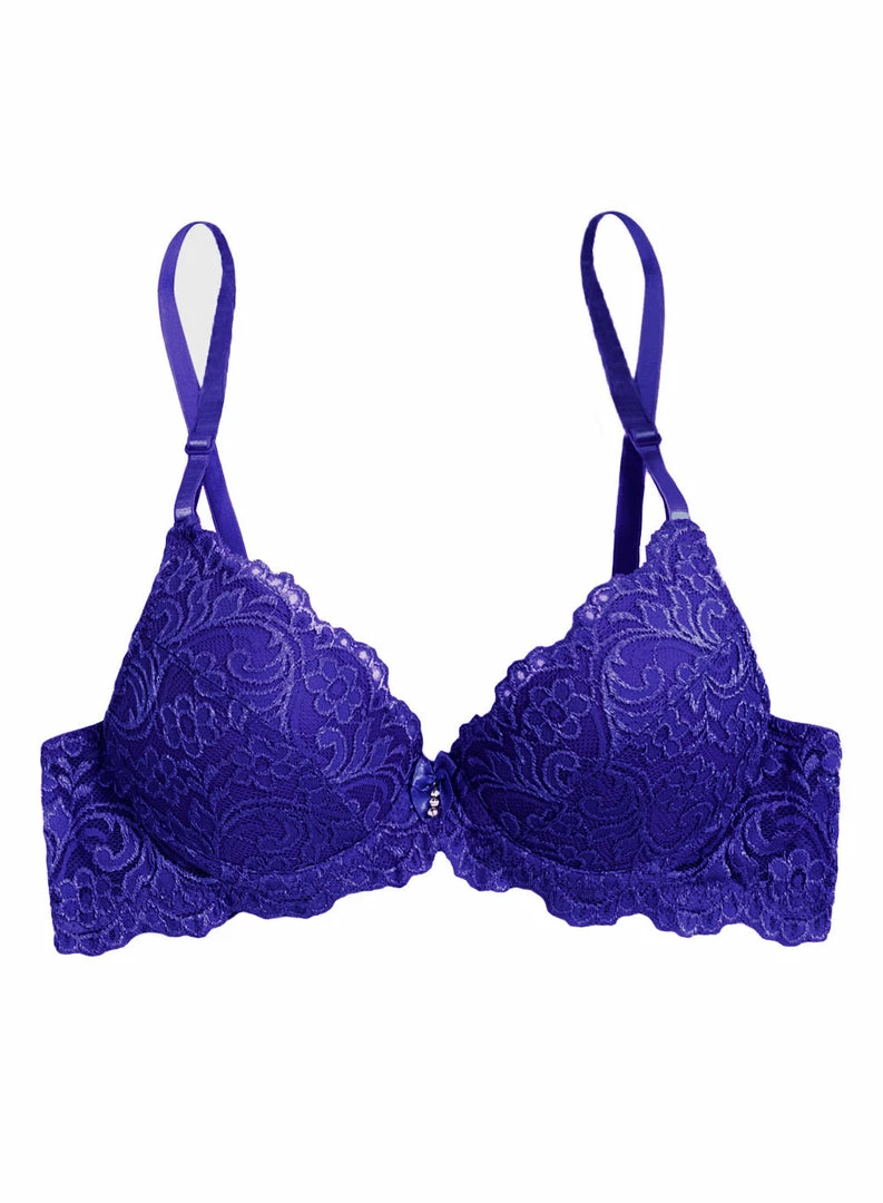 SAS Bras Signature Lace Push-Up Bra | Indigo-Go 3 SAS Bras Signature Lace Push-Up Bra | Indigo-Go
