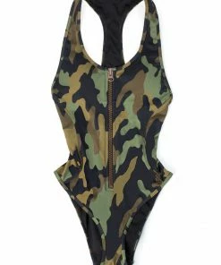 SAS Swimwear Racerback One Piece Swimsuit | Modern Camo