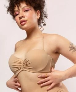 SAS Swim Secret Halter Bikini Top | Caramel