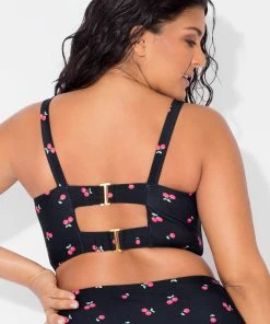 SAS Plus Size Bikini Tops Long Lined Underwire Bikini Top | Sweet Cherry