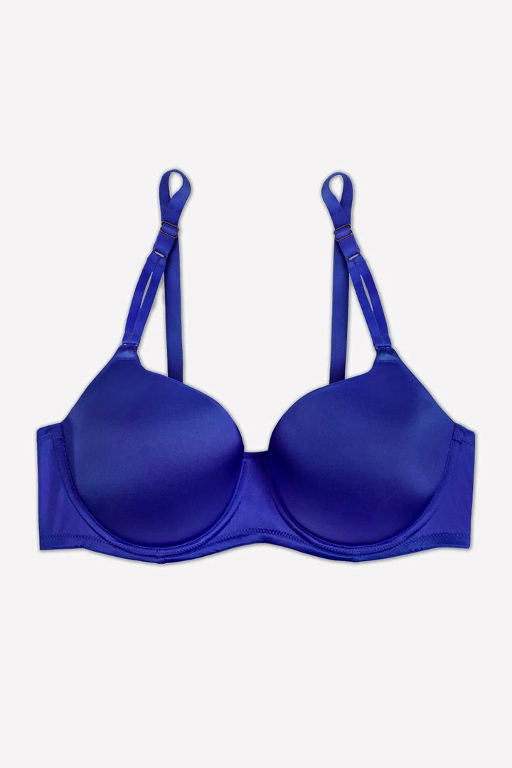 SAS Perfect Demi T-Shirt Bra | Crazy Cobalt Satin 5 SAS Perfect Demi T-Shirt Bra | Crazy Cobalt Satin