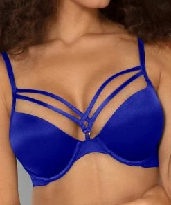 SAS Add 2 Cup Sizes Push-Up Bra | Crazy Cobalt Satin