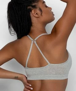 SAS Comfort Cotton Plunge Bralette 2 Pack | Glass Green/Heather Grey Bralettes 12 SAS Comfort Cotton Plunge Bralette 2 Pack | Glass Green/Heather Grey Bralettes