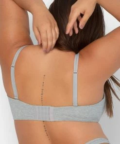 SAS Perfect Push-Up Bra | Light Grey Heather Cotton