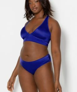 SAS Bras Cut-Out Racerback Bralette | Crazy Cobalt Satin 14 SAS Bras Cut-Out Racerback Bralette | Crazy Cobalt Satin