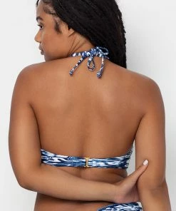 SAS Swimwear Swim Secret Halter Bikini Top | Fluid Fantasy Print