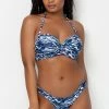 SAS Swimwear Swim Secret Ruffled And Ruched Back Bikini Bottom | Fluid Fantasy Print