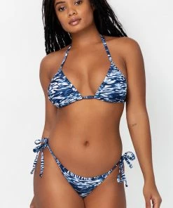 SAS Triangle String Bikini Set | Fluid Fantasy Print Swimwear