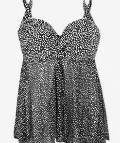 SAS Plus Size Tankinis Twist Bandeau Tankini Top | Fresh Water Pearl