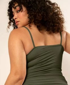 SAS The Naked Cami Tank Top | Olive Night Stretch