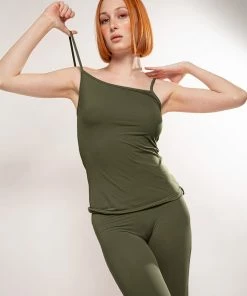 SAS The Naked Cami Tank Top | Olive Night Stretch