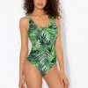 SAS French Cut One Piece Swimsuit | Lush Tropical