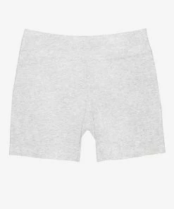 SAS Lounge & Sleepwear Comfort Cotton High-Waisted Biker Shorts | Light Grey Heather Cotton