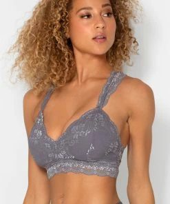 SAS Bras Lovely Lace Racerback Bralette | Grisaille/ Artic Ice XDye
