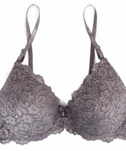 SAS Signature Lace Push-Up Bra | Shark Grey Bras
